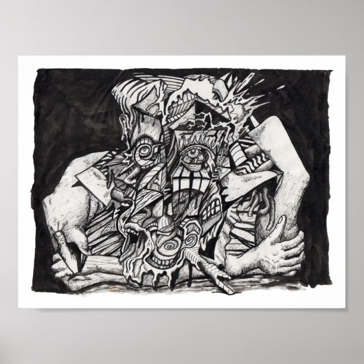 Poster Dans la Grip, par Brian Benson, (Devant)