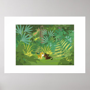 Poster Dans la jungle