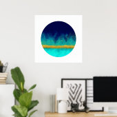 Poster Dans la masse (cercle zen) (Bureau à domicile)