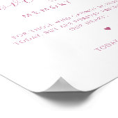 Poster Dans la mémoire aimée, Script Monogram Mauve Rose (Coin)