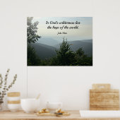 Poster Dans la nature sauvage de Dieu se trouve l'espéran (Cuisine)