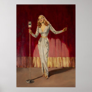 Poster Dans la pointe vers le haut