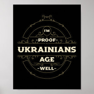 Poster Dans la preuve que les Ukrainiens vieillissent bie