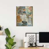 Poster Dans la salle à manger - Berthe Morisot Art (Bureau à domicile)