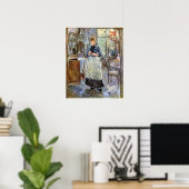 Poster Dans la salle à manger de Berthe Morisot (Bureau à domicile)