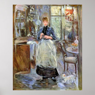 Poster Dans la salle à manger de Berthe Morisot