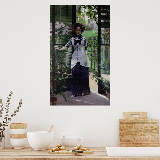 Poster Dans la serre, 1881 (Cuisine)