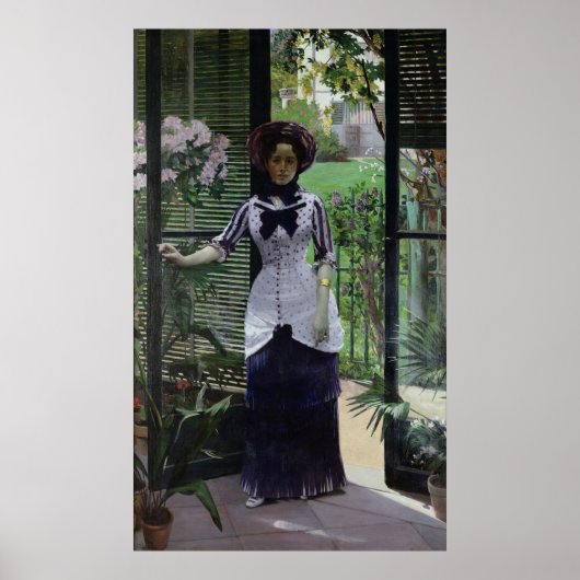 Poster Dans la serre, 1881 (Devant)