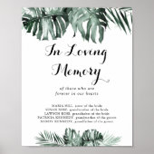 Poster Dans la végétation tropicale Fleur blanche En souv (Devant)