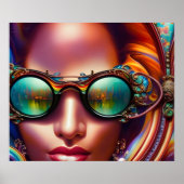 Poster Dans la vue AI Imaginaire Art numérique Imprimer V (Devant)