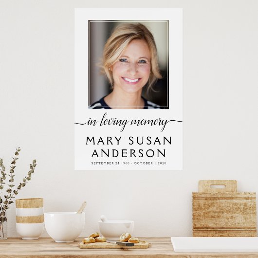 Poster Dans l'Affiche de bienvenue de photo en mémoire d' (Cuisine)