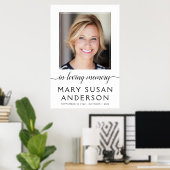 Poster Dans l'Affiche de bienvenue de photo en mémoire d' (Bureau à domicile)