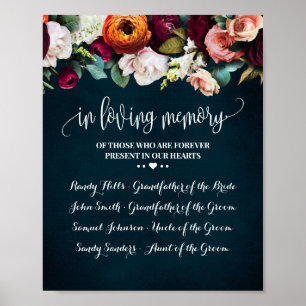 Poster Dans l'amour Mémoire Souvenir Vin Mariage de la Ma