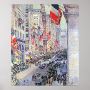 Poster Dans l'Avenue à partir de la 34e Rue, mai 1917 de 