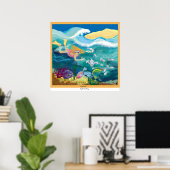 Poster Dans le bain (Bureau à domicile)