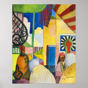 Poster Dans le bazar Auguste Macke