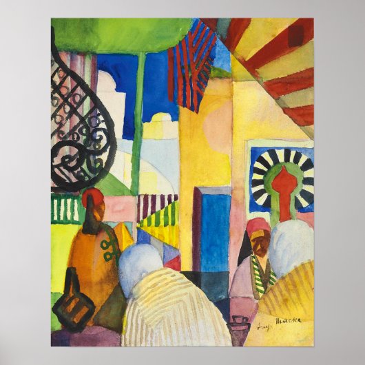 Poster Dans le bazar | Auguste Macke | (Devant)