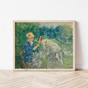 Poster Dans le bois de Boulogne Berthe Morisot