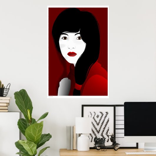 Poster Dans le calme (Bureau à domicile)