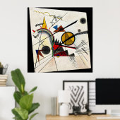 Poster Dans le Carré noir par Kandinsky (Bureau à domicile)
