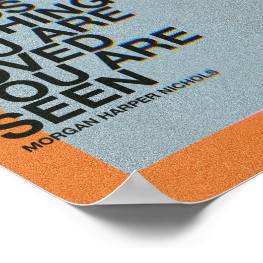 Poster Dans le chaos gritty imprudent des choses que vous (Coin)