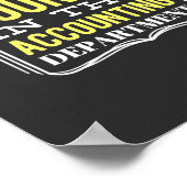 Poster Dans le département Comptabilité (Coin)