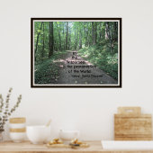 Poster Dans le désert : citation de Henry David Thoreau (Cuisine)