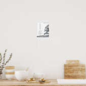 Poster Dans le deuil silencieux - arbre sur pré (Cuisine)