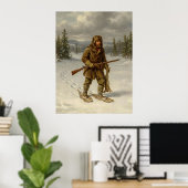 Poster Dans le froid (Bureau à domicile)
