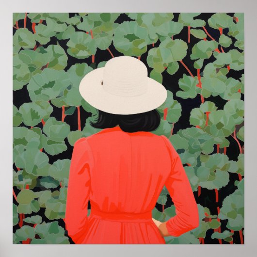 Poster Dans le jardin (Devant)