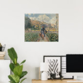 Poster Dans le jardin (Bureau à domicile)