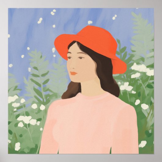 Poster Dans le jardin (Devant)