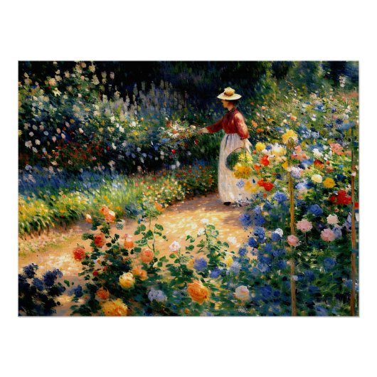 Poster Dans le jardin (Devant)