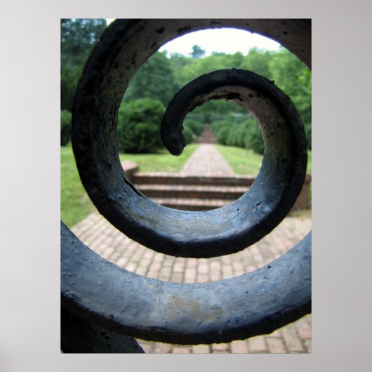 Poster Dans le jardin (Devant)