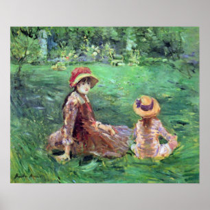 Poster Dans le jardin chez Maurecourt par Berthe Morisot