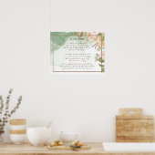 Poster ~Dans le jardin Conforting Hymn Garden Antique Ros (Cuisine)