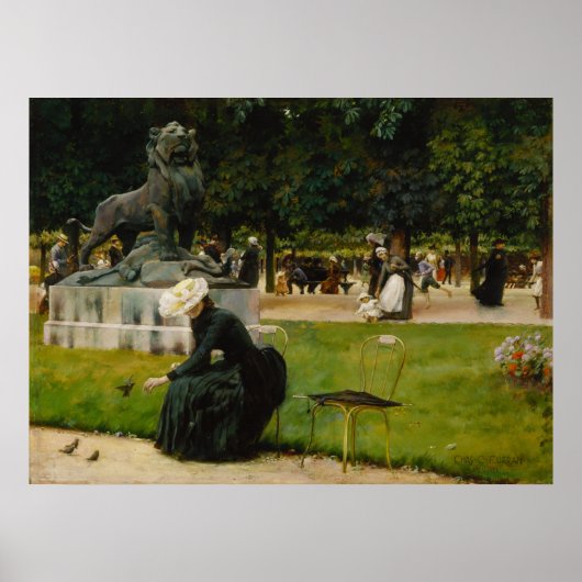 Poster Dans le jardin du Luxembourg (Devant)
