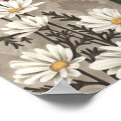 Poster Dans le jardin fille avec renard et papillons (Coin)