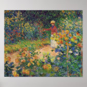 Poster Dans le jardin, Monet (Devant)