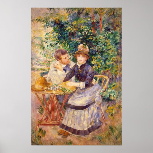 Poster Dans le jardin, par Pierre-Auguste Renoir (Devant)