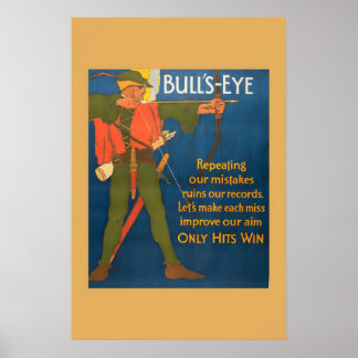Poster Dans le mille ! Seuls les succès comptent ! - Mesu