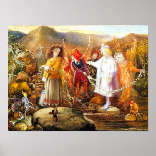 Poster Dans le pays des fées John Anster Fitzgerald (Devant)