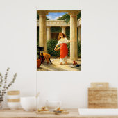 Poster Dans le péristyle par John William Waterhouse (Cuisine)