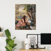 Poster Dans le pré ~ Pierre-Auguste Renoir (Bureau à domicile)