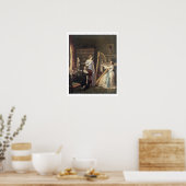 Poster Dans le salon de dessin (avec papier) (Cuisine)