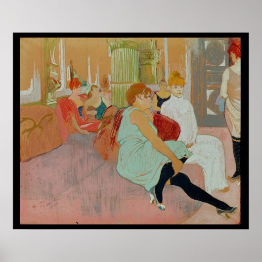 Poster Dans le Salon de la rue des Moulins, 1894 (Devant)