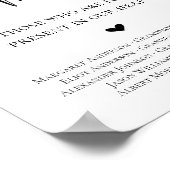 Poster Dans le signe mariage de mémoire aimant (Coin)