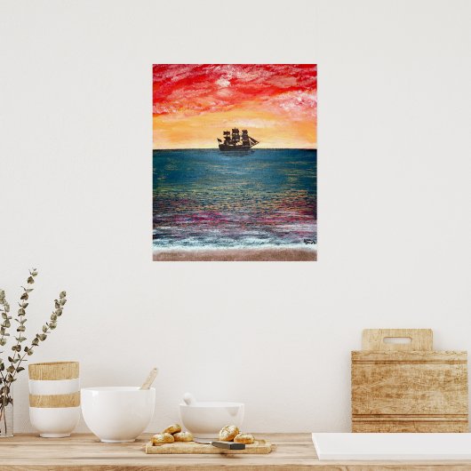 Poster Dans le soleil (Cuisine)