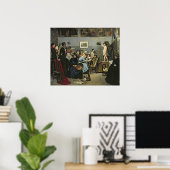 Poster Dans le Studio (Bureau à domicile)