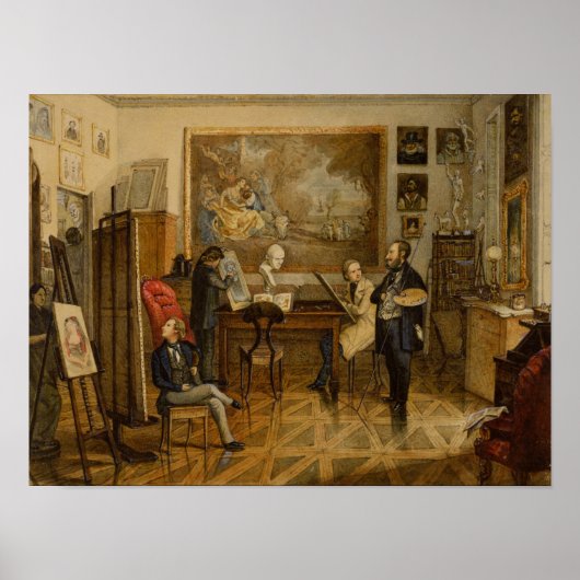 Poster Dans le Studio de Miklos Barabas (Devant)